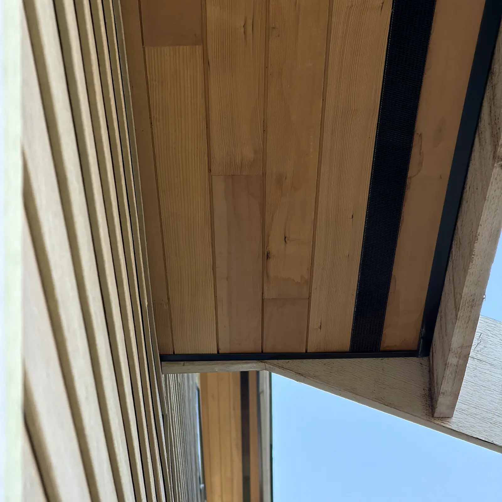 Soffits & Cedar Woodwork, craftsmanship close-up by Moonrise Construction, Fraser Valley