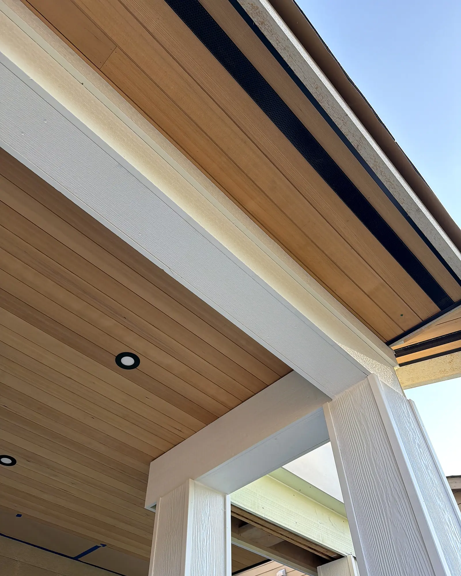 Soffits & Cedar Woodwork project by Moonrise Construction in the Fraser Valley